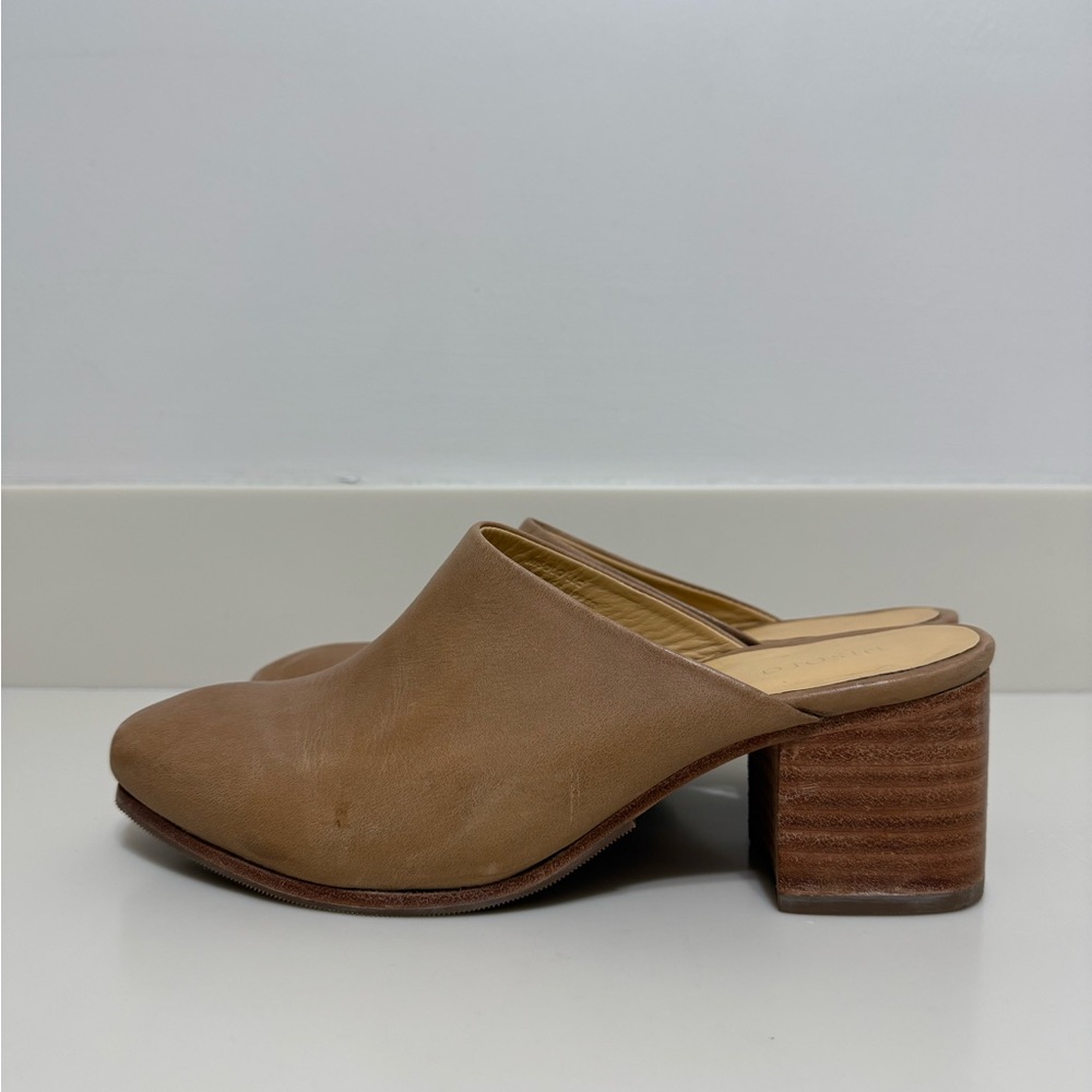 Nisolo Brown Block Heel Mules